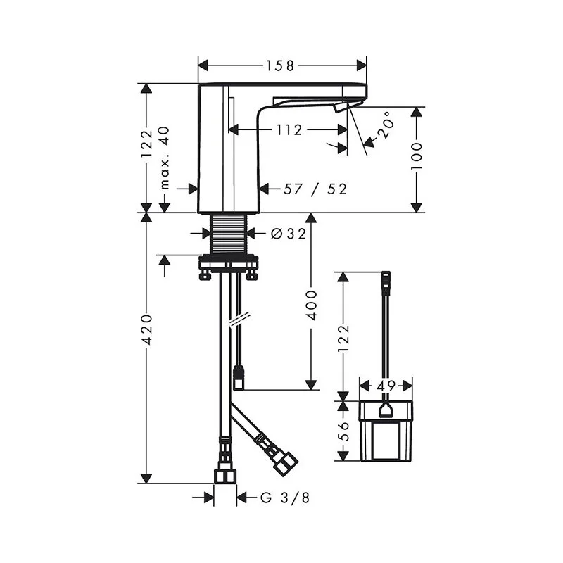 Смеситель для раковины Hansgrohe Vernis Blend 71502000 хром