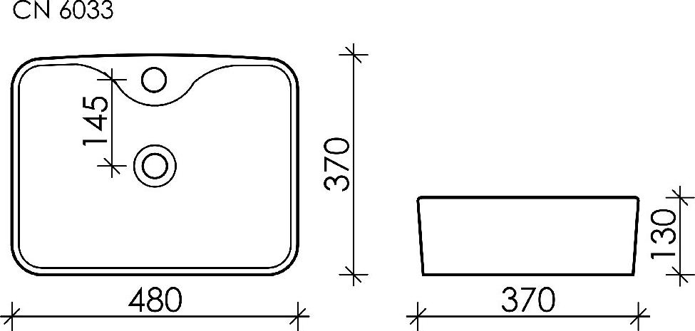 Раковина Ceramica Nova Element 48 CN6033, белый