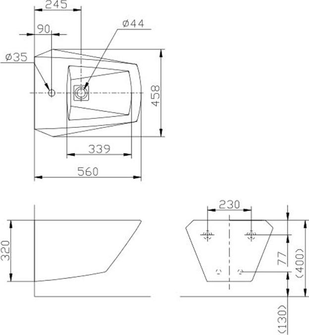 Подвесное биде TOTO Jewelhex BT682V1#XW белый