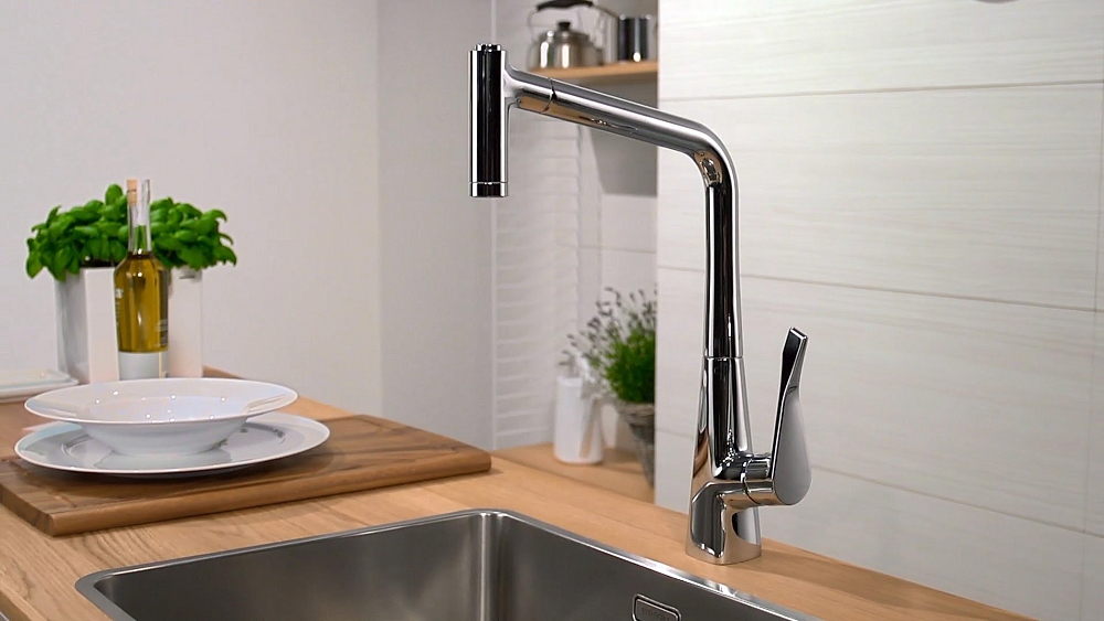 Смеситель для кухонной мойки Hansgrohe Metris 14820000, хром