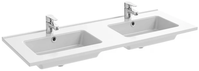 Раковина BelBagno BB-0672-55-LVB двойная 55 см, белый