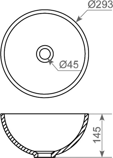 Раковина накладная Montebianco Nemi Due 11103