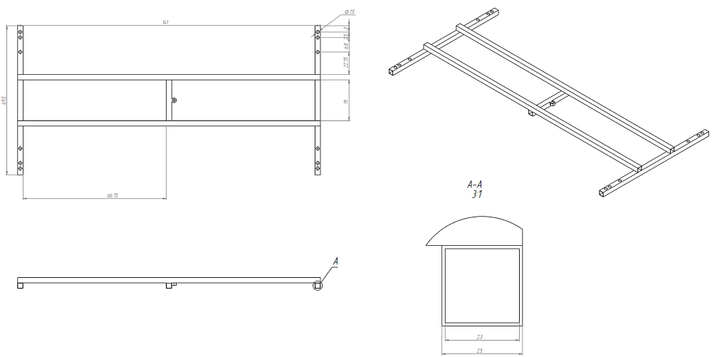 Акриловая ванна STWORKI Нюборг 150x75 см, с каркасом