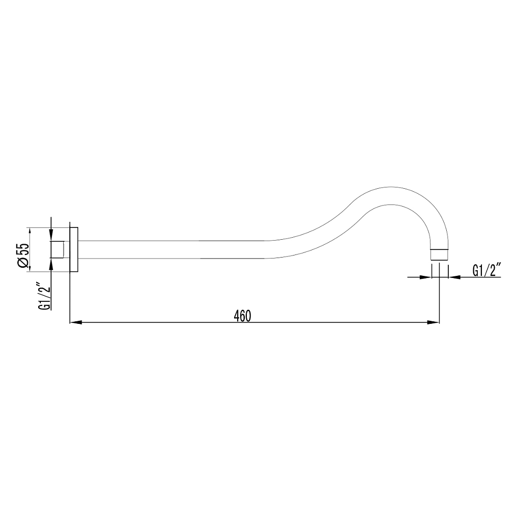 Держатель душа Lemark LM4887C хром