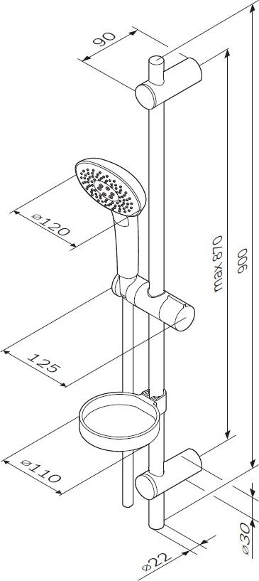 Душевой комплект Am.Pm Spirit 2.0 F0170A000