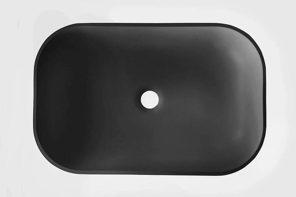 Раковина накладная Acquabella Lavabo LAVABO_ON-TOP_RECTANGLE_SLATE_NEGRO черный