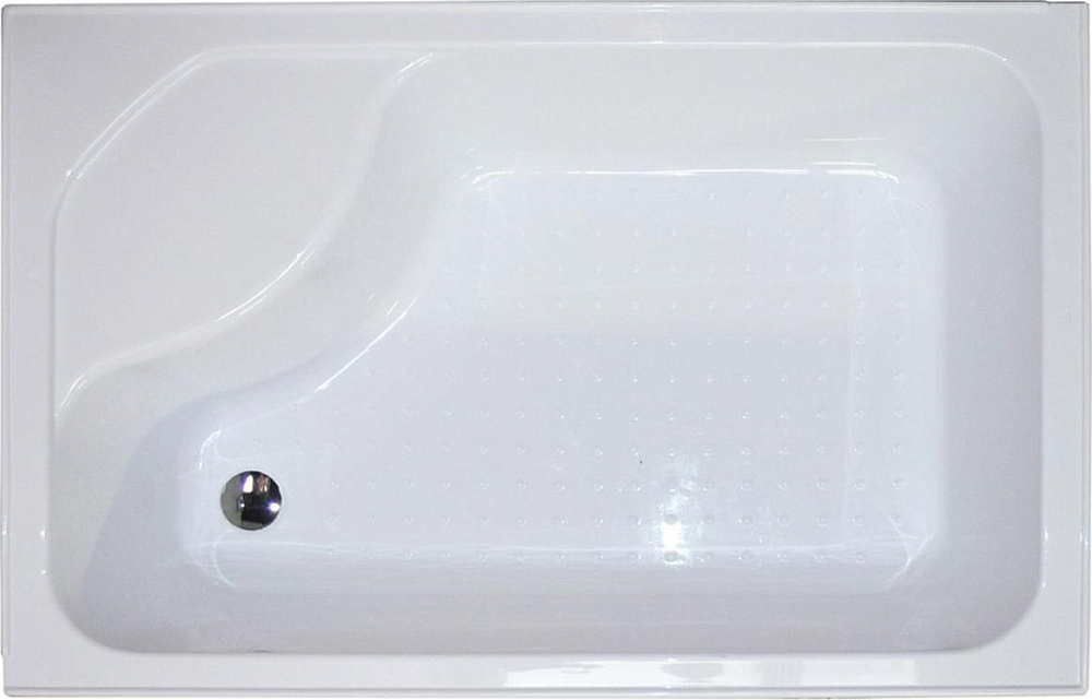 Душевой уголок 100х80 см Royal Bath BP RB8100BP-C-L стекло матовое с поддоном