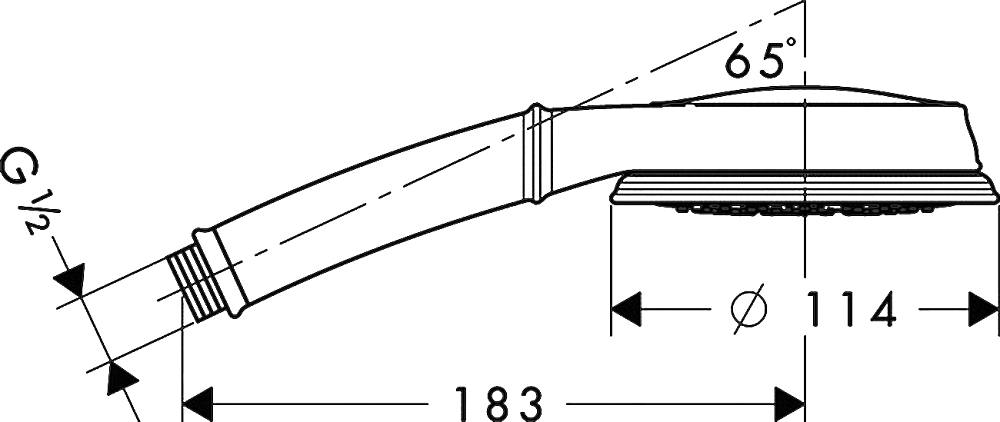 Душевая лейка Hansgrohe Croma 100 Multi Classic 28539000