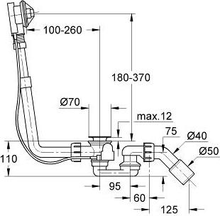 Сливной и переливной гарнитур Grohe Talento 28939000