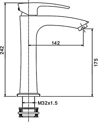 Смеситель для раковины Gappo G1007-72