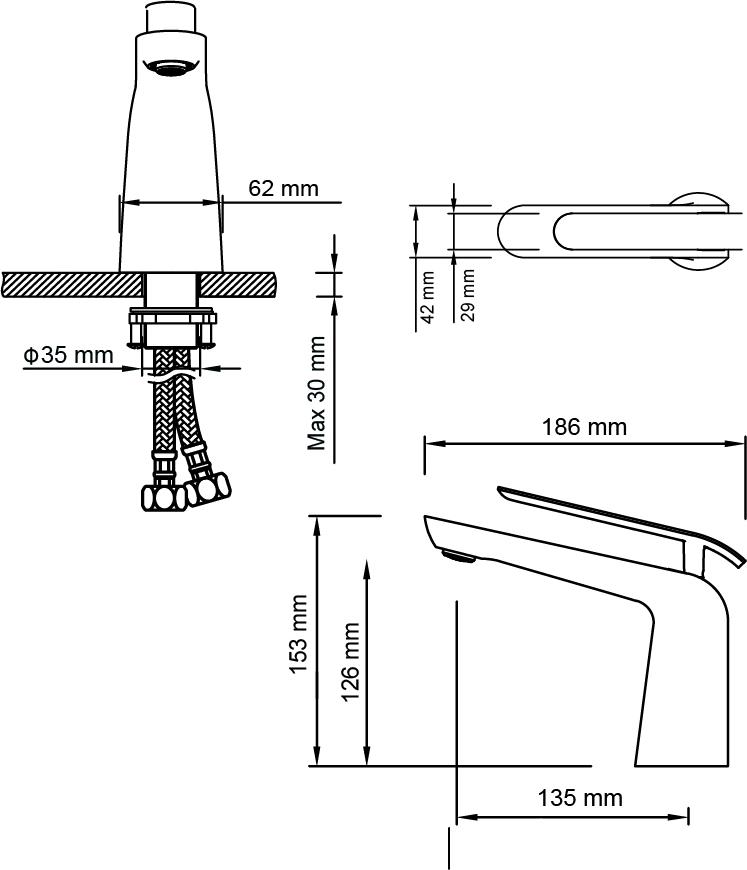 Смеситель Timo Olivia 3261/00-16F для раковины