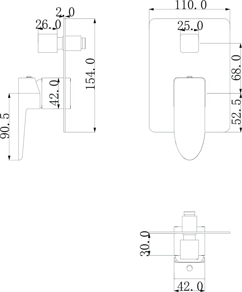 Смеситель для ванны с душем Omnires Siena SN7335CR, хром