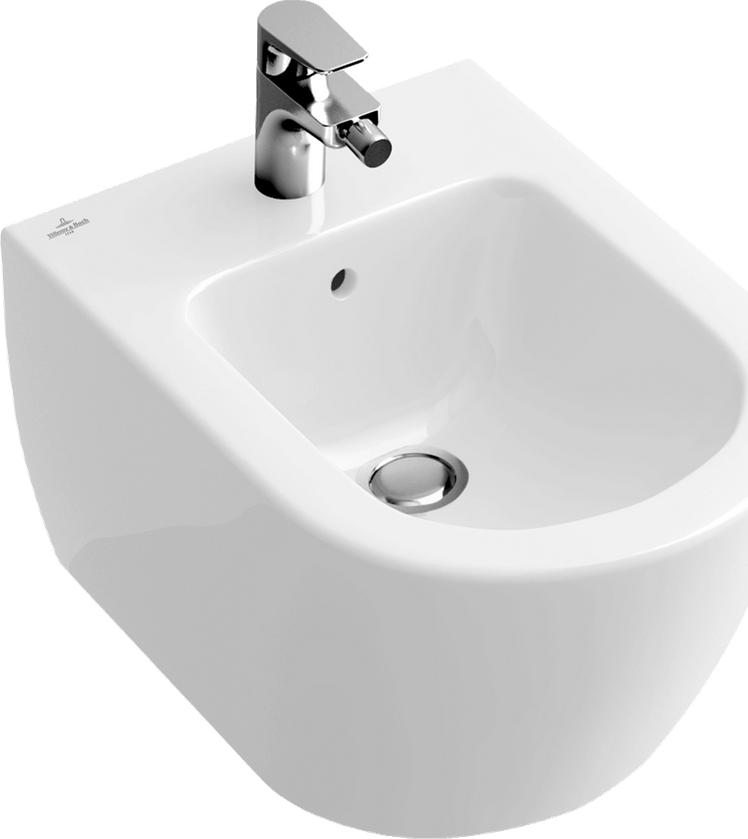 Подвесное биде Villeroy & Boch Subway 2.0 5400 00 01 alpin