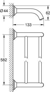 Полотенцедержатель Grohe Essentials Authentic 40654001