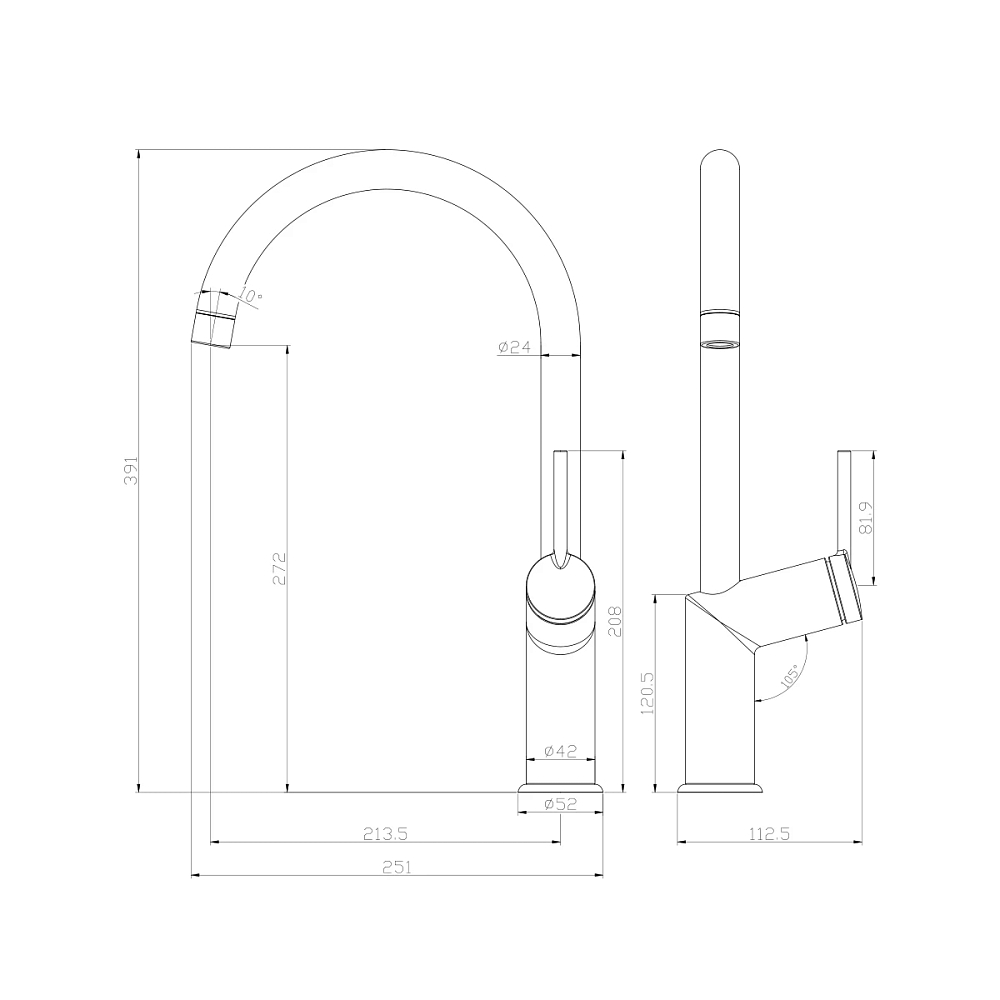 Смеситель для душа Lemark Minima LM3805C хром