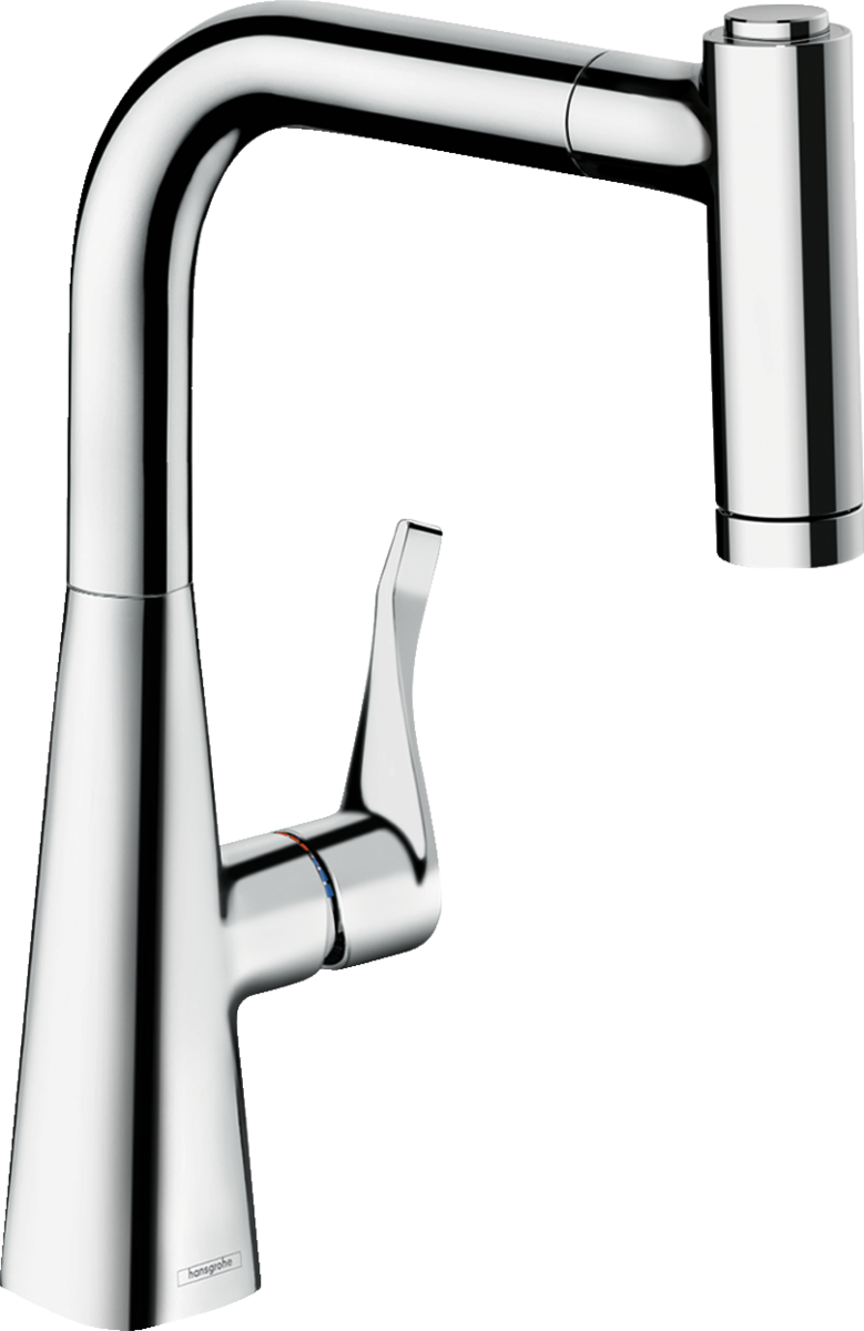 Смеситель с выдвижной лейкой Hansgrohe Metris 73800000