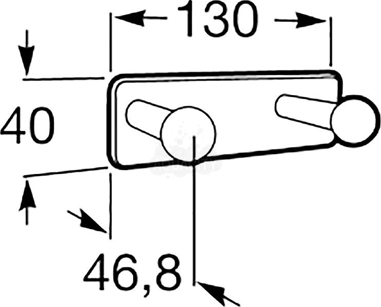 Крючок Roca Victoria 816651001