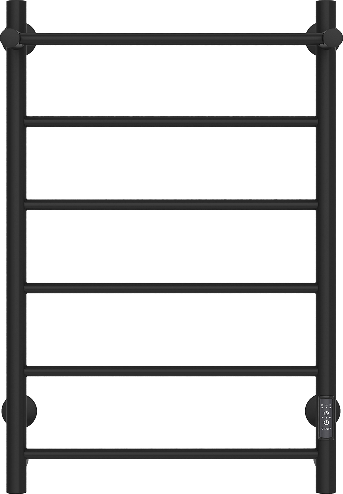 Полотенцесушитель электрический Ewrika Сафо PN, 80х50, с полкой, черный