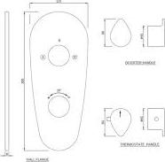 Смеситель термостатический для ванны Jaquar Vignette Prime VGP-CHR-81681K