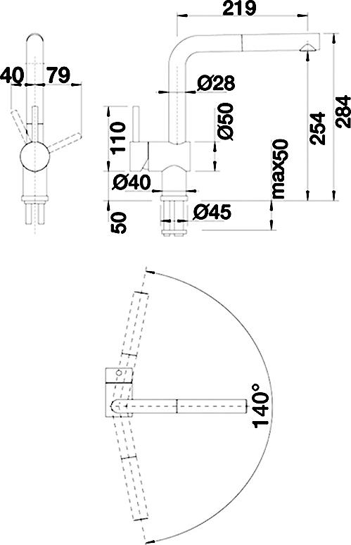 Смеситель Blanco Linus-S 514016 для кухонной мойки