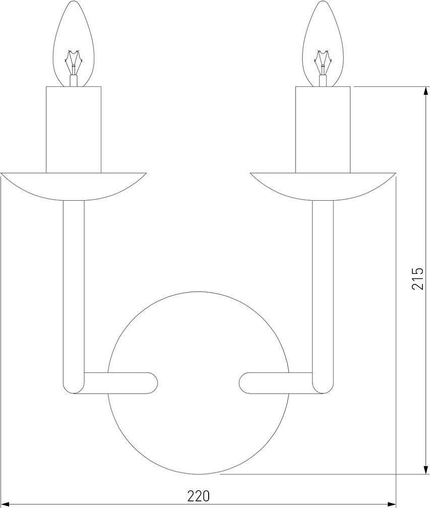 Бра Eurosvet Cariso 60150/2 хром