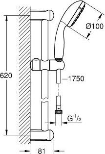 Душевой гарнитур Grohe Tempesta New 2759800E