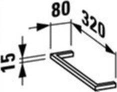Полотенцедержатель для мебели Laufen Pro 4.9095.1.004.000.1