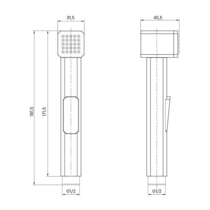 Душ гигиенический Iddis Axes AXE1F1Bi20 черный