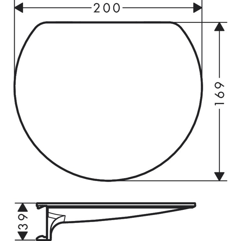 Полка Hansgrohe Planet Edition 28917210 песок