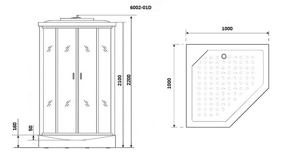 Душевая кабина Niagara Premium NG-6002-01D