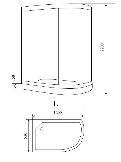 Душевая кабина Timo Standart T-1102 P L