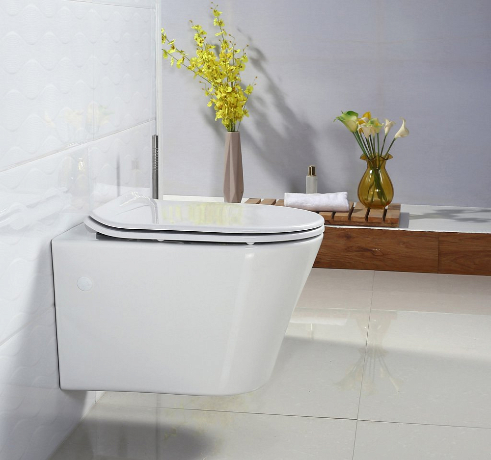 Подвесной унитаз BelBagno Flay-r BB506CH безободковый