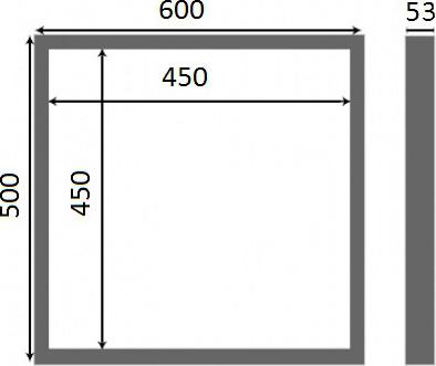 Настенный люк Люкер AL-KR 50х60