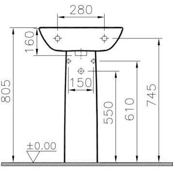 Пьедестал Vitra Nuova 5029-003-0156 белый