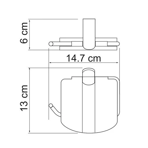 Держатель туалетной бумаги WasserKRAFT Berkel К-6800 K-6825 хром