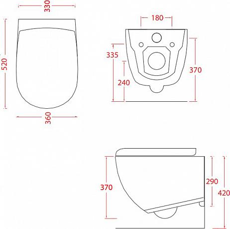 Подвесной унитаз ArtCeram File 2.0 FLV004 38 00, avio