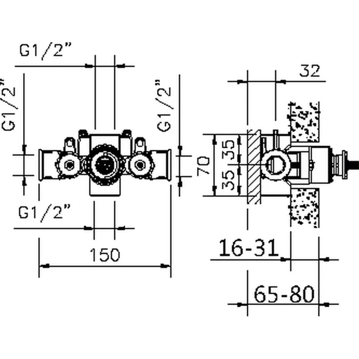 Смеситель для душа Huber Victorian ZB00720104 желтый