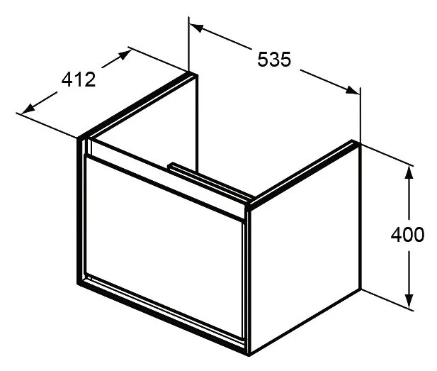 Тумба под раковину Ideal Standard Connect Air E0846EQ белый, серый