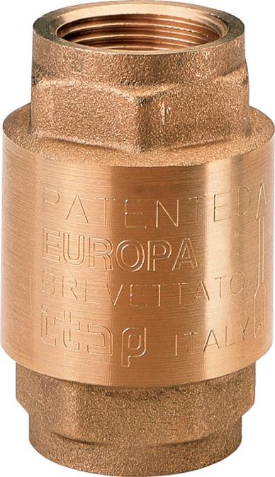 Обратный клапан Itap 100 Europa 1/2" пружинный муфтовый с металл. седлом