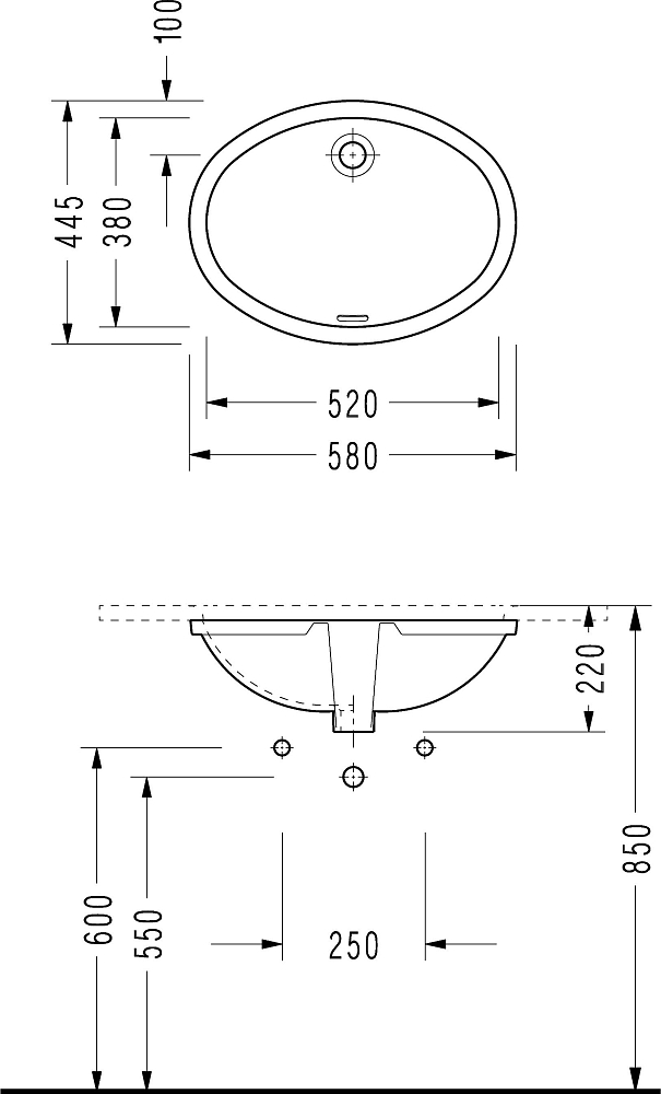 Раковина Serel 0501 52 см