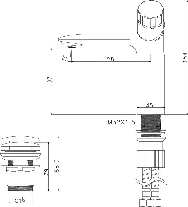 Смеситель Lemark Wing LM5306C для раковины