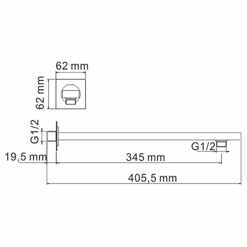 Душевая система WasserKRAFT Sauer 7100 A71208 золото