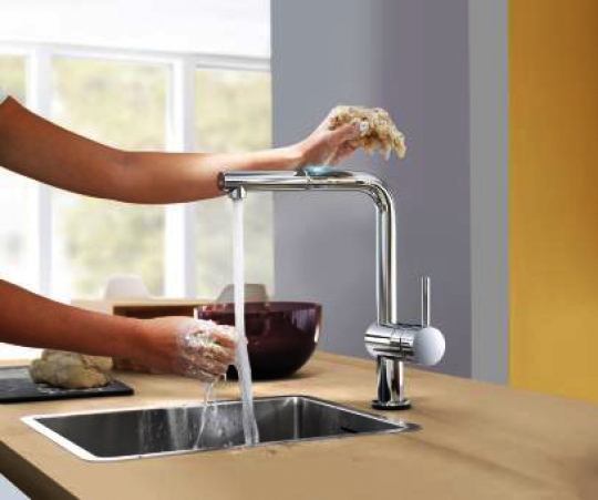 Смеситель для кухонной мойки Grohe Minta Touch 31360DC0 суперсталь