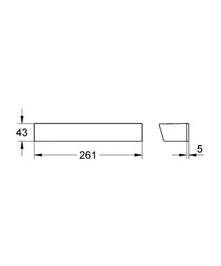 Полка Grohe Grohtherm 2000 18608000 хром