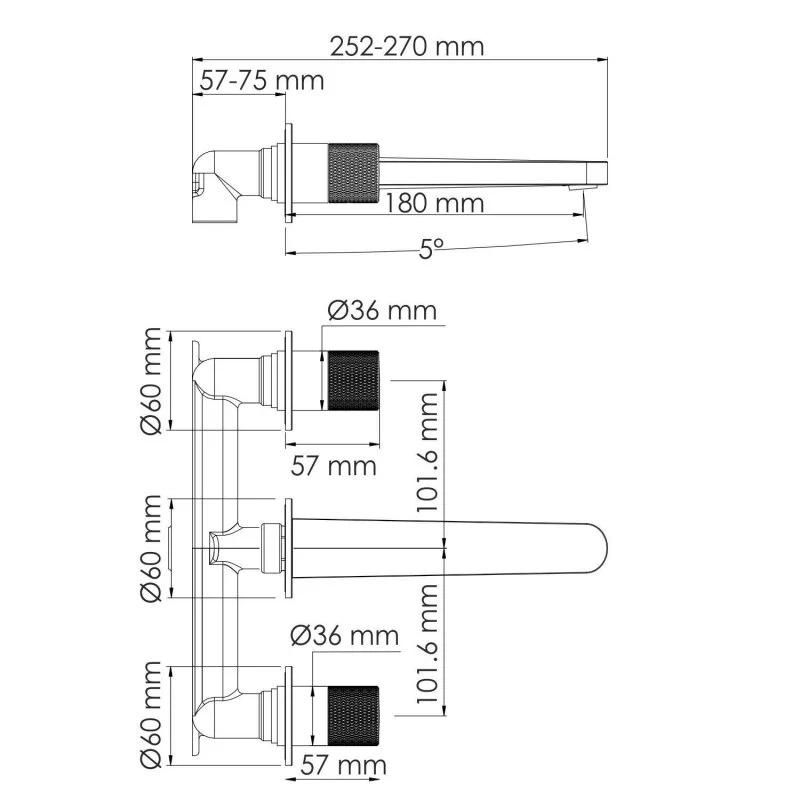 Смеситель для раковины WasserKRAFT Ems 7600 7645 золото