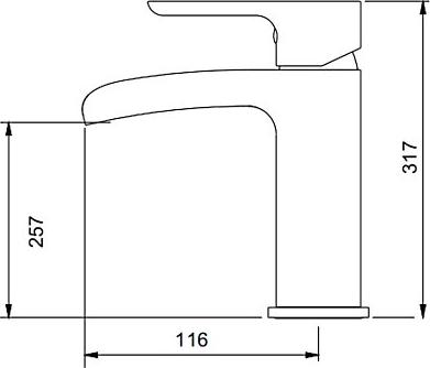 Смеситель для раковины Gappo Noar G1048-8