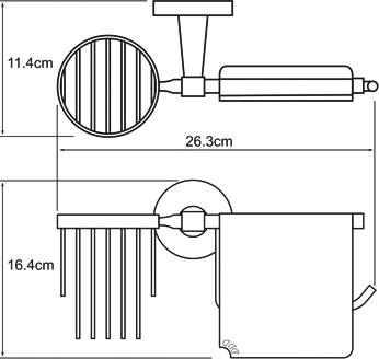 Держатель туалетной бумаги Wasserkraft Isen 4059