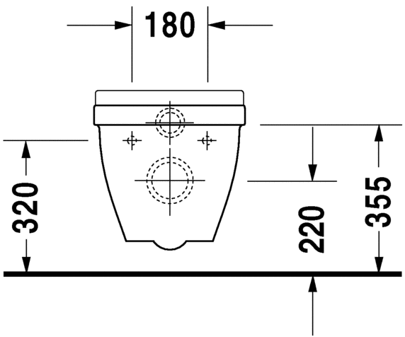 Комплект подвесного унитаза с сиденьем микролифт Duravit Starck 3 42000900A1