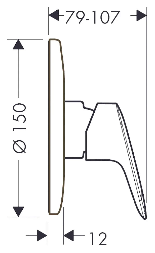 Душ гигиенический Hansgrohe Logis 71606000/32129000/27454000/13620180 хром