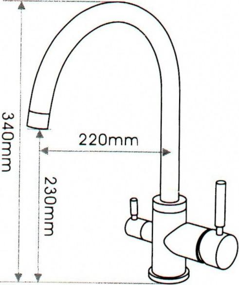 Смеситель для кухонной мойки EMAR EC-3007.2 Топаз